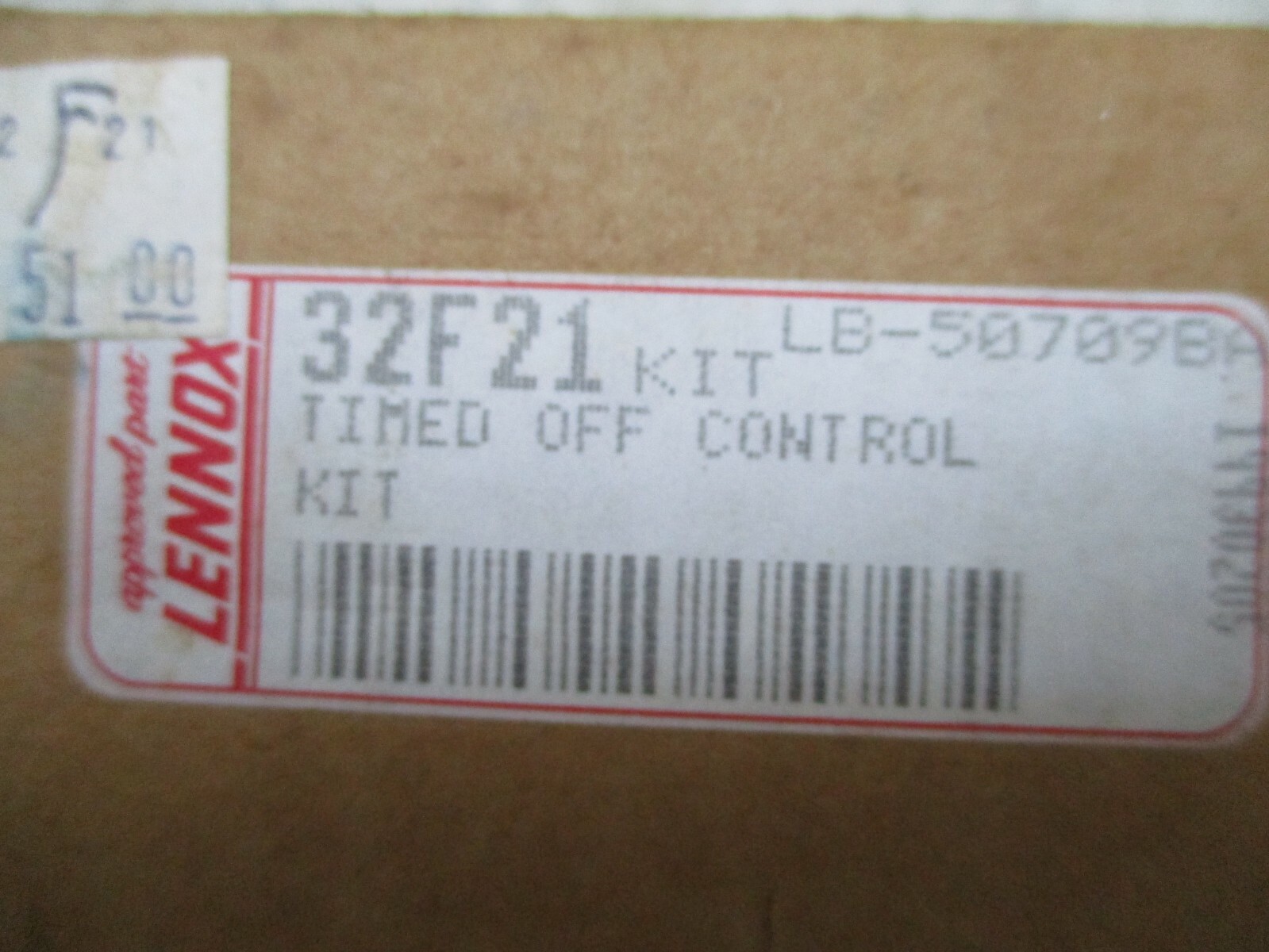 LENNOX 32F21 Timed Off Control Kit LB-50709BA NOS FREE SHIPPING