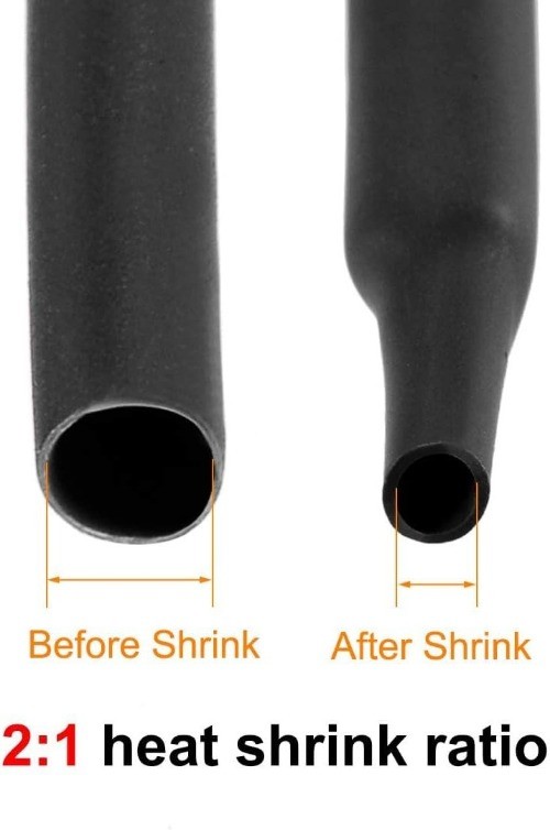90mm 3.54 Inch Heat Shrink Tubing 3.28FT 21 Ratio Heat Shr Size: 3.54 x 3.28ft