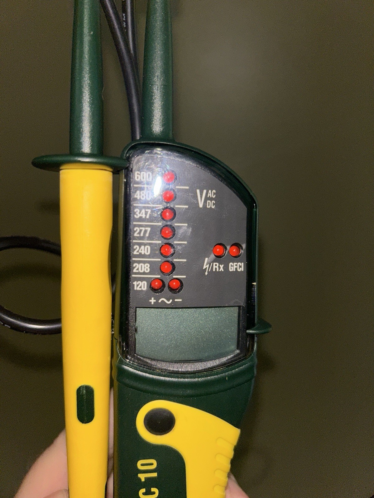 GREENLEE DVC-10 ELECTRICAL GFCI TESTER LED DISPLAY