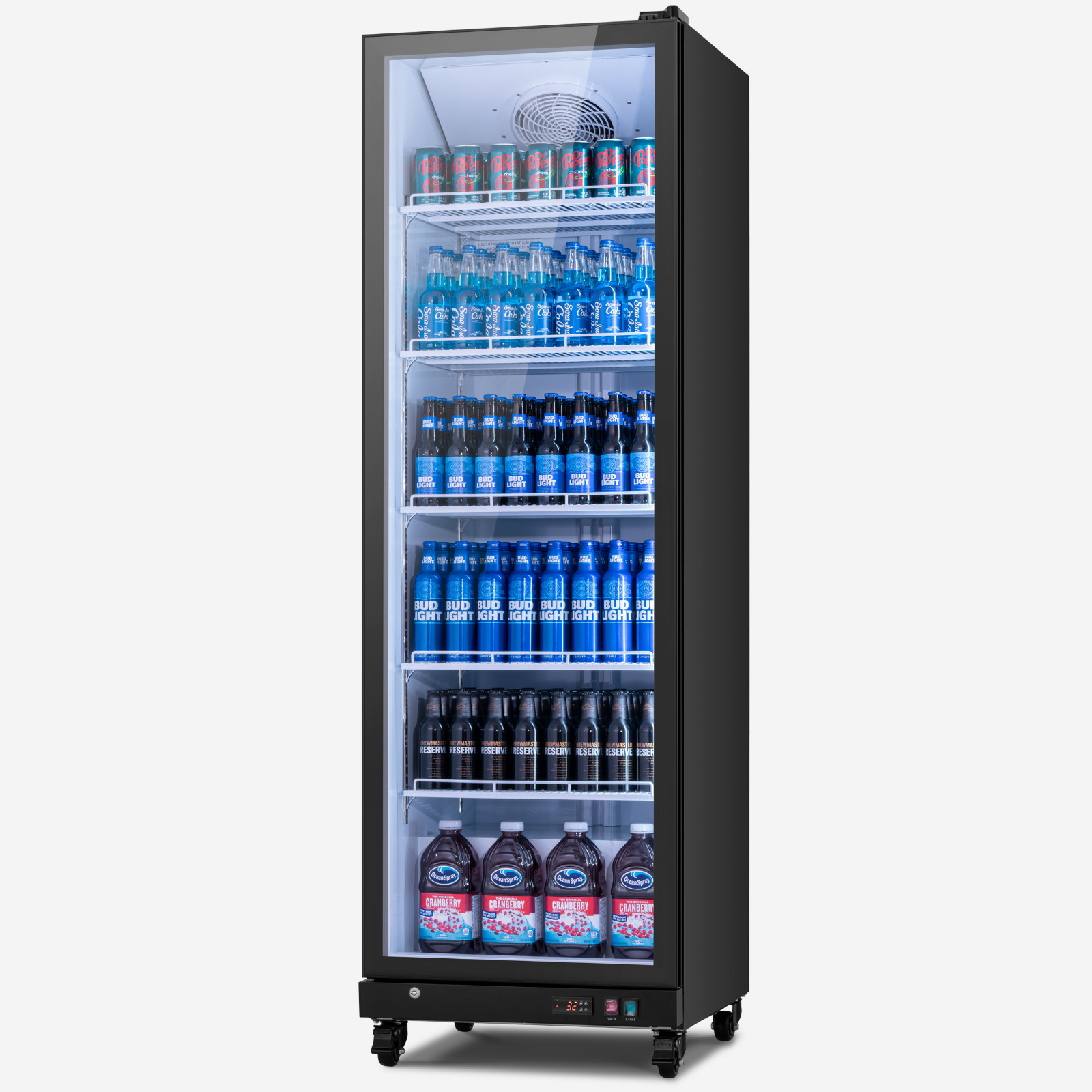 Yeego 17.5Cu.ft Commercial Glass Door Merchandiser Display Beverage Refrigerator