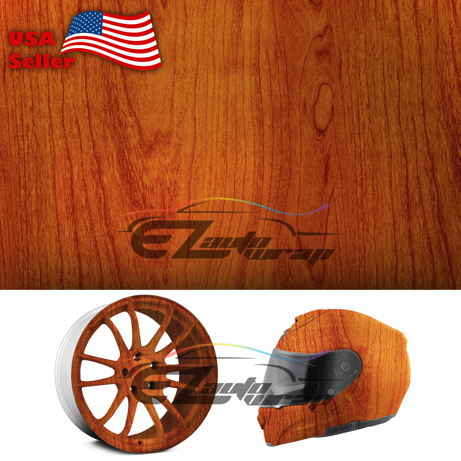 19″x38″ Hydrographic Film Hydro Dipping Dip Water Transfer Wood Grain Print #3