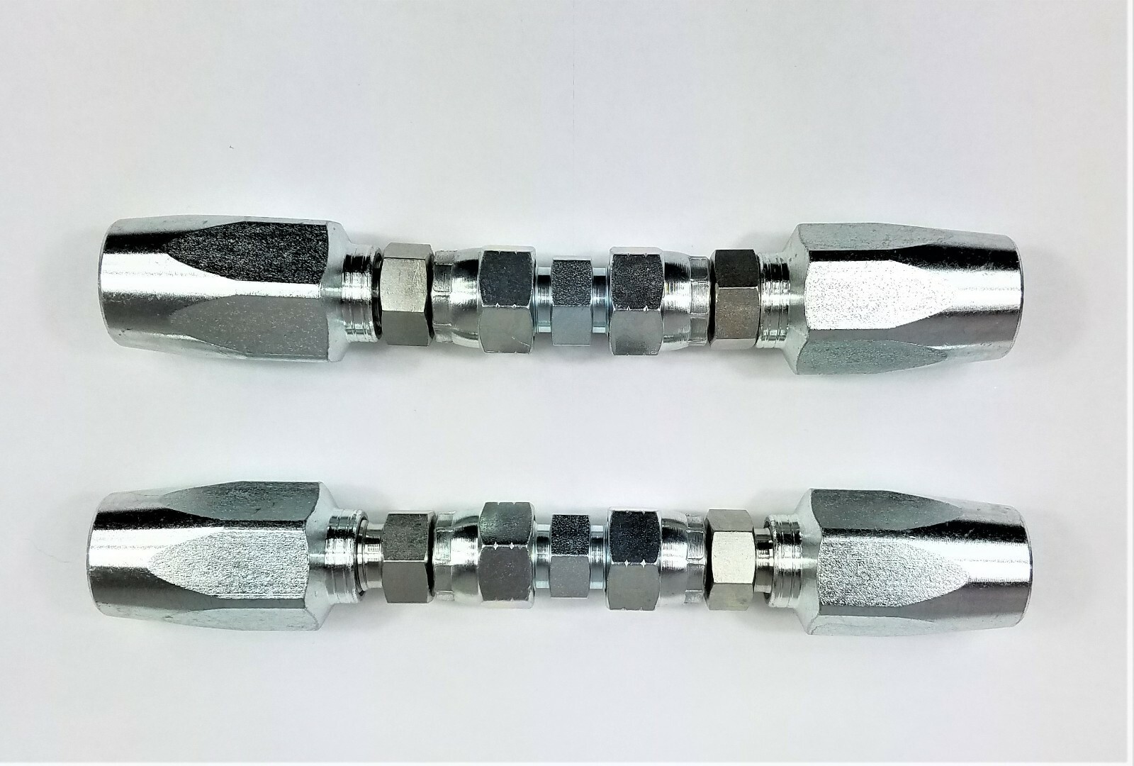 2 Hydraulic Hose Repair Kits – 3/8 ID 2-Wire Hose Reusable Field Repair Fitting