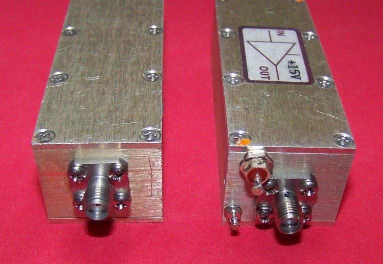 One Miteq AU-3A-150 very low noise amplifier 1-500MHz with typically 1dB N.F.