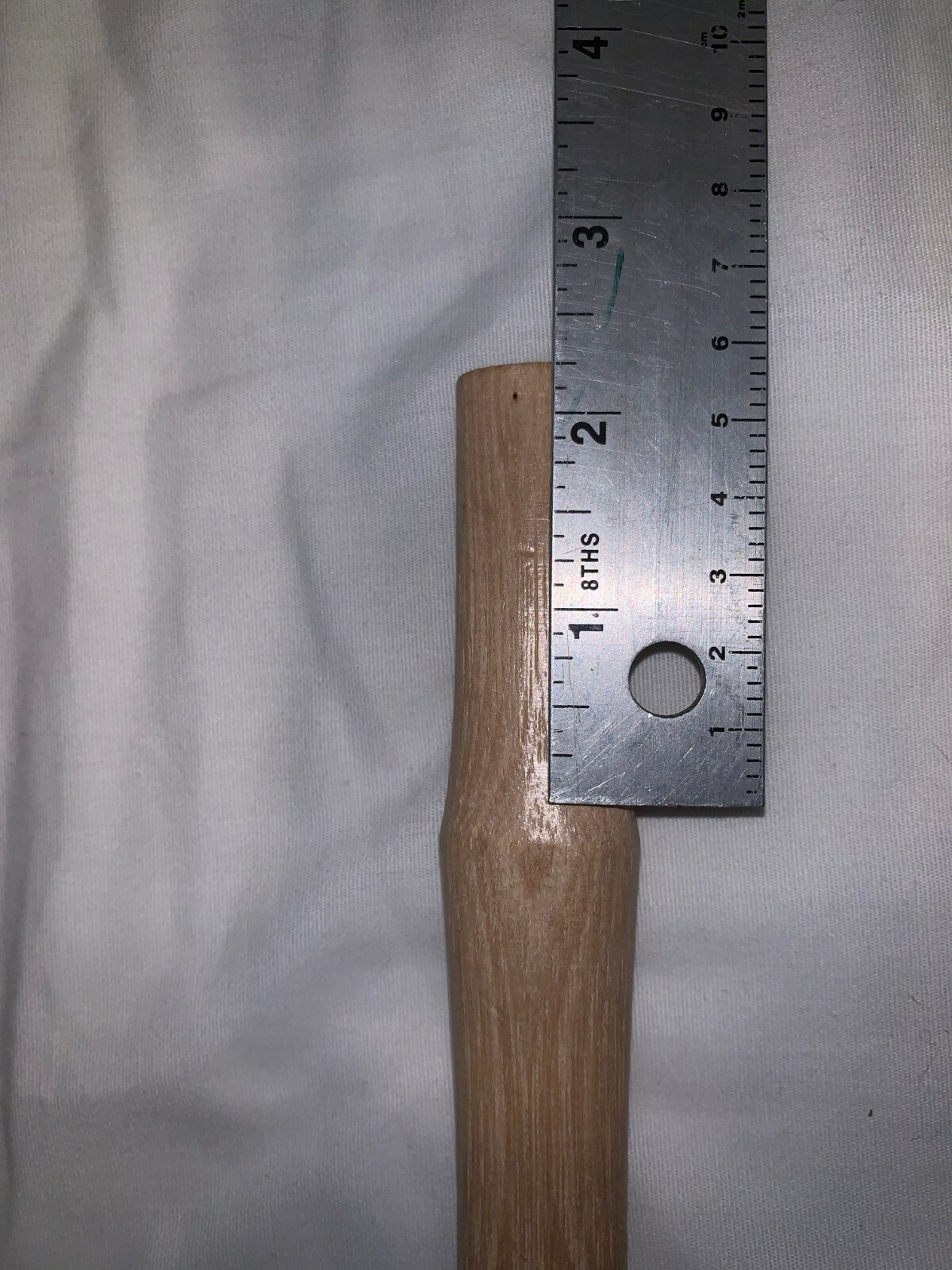 QTY 2 14 INCH NATURAL WOODEN MACHINIST / BALL-PEEN / HAMMER REPLACEMENT HANDLES