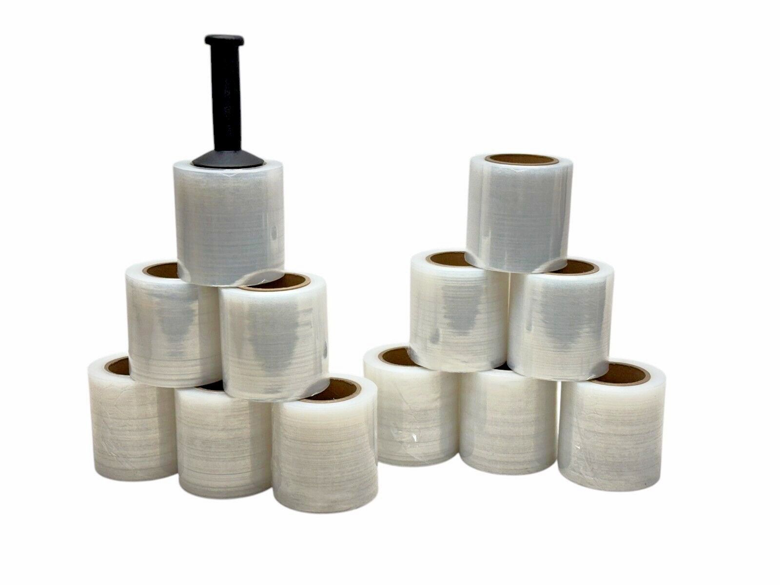 5″ in. x 80 Gauge x 1000FT 12 Rolls Mini Stretch Shrink Wrap Film 80 Gauge