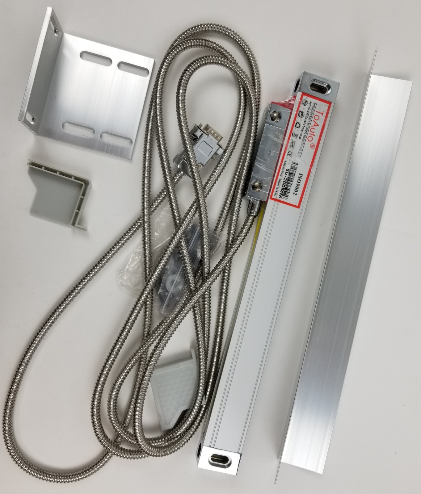 ToAuto G1175-DRO-200 5u-200MM Linear Glass Scale Encoder for Milling Lathe NEW