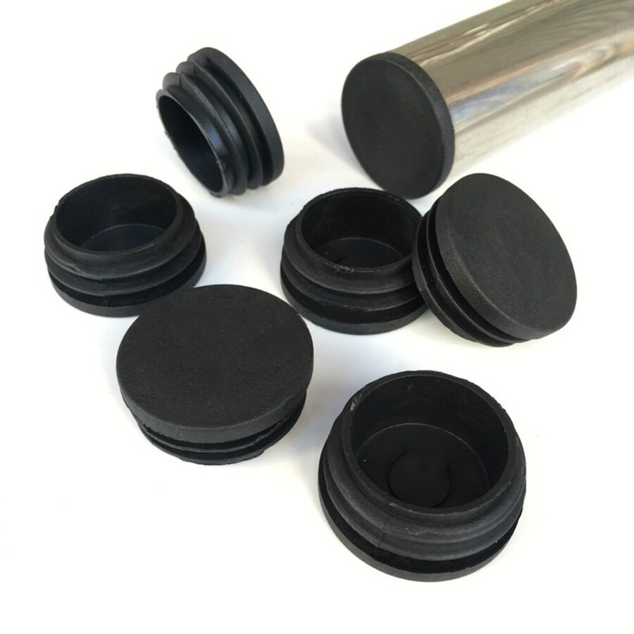 Round Plastic Black Blanking End Cap Caps Tube Pipe Inserts Plug Bung 12~100mm