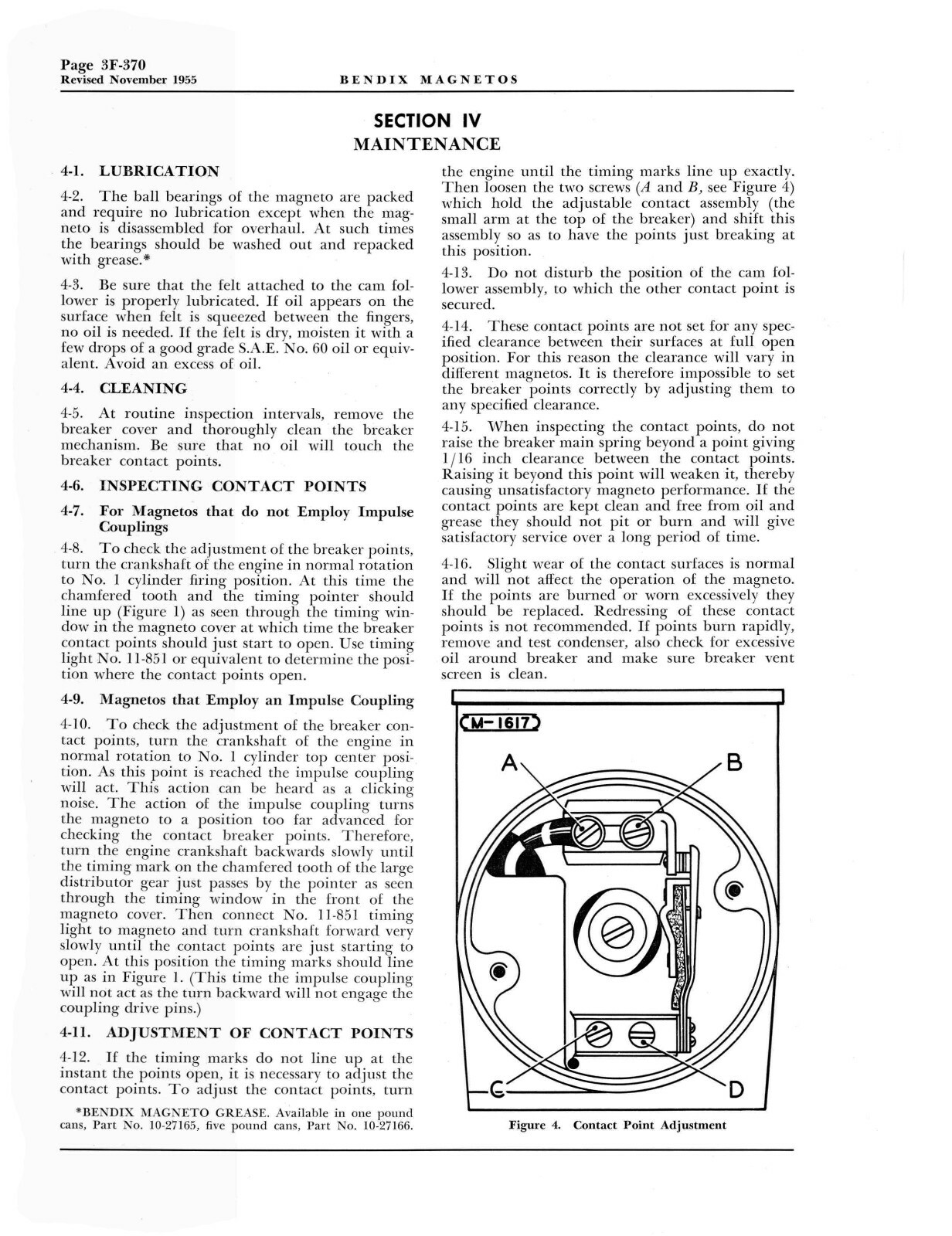 Bendix Scintilla SB, SF Series Magnetos Service Instructions Manual #782