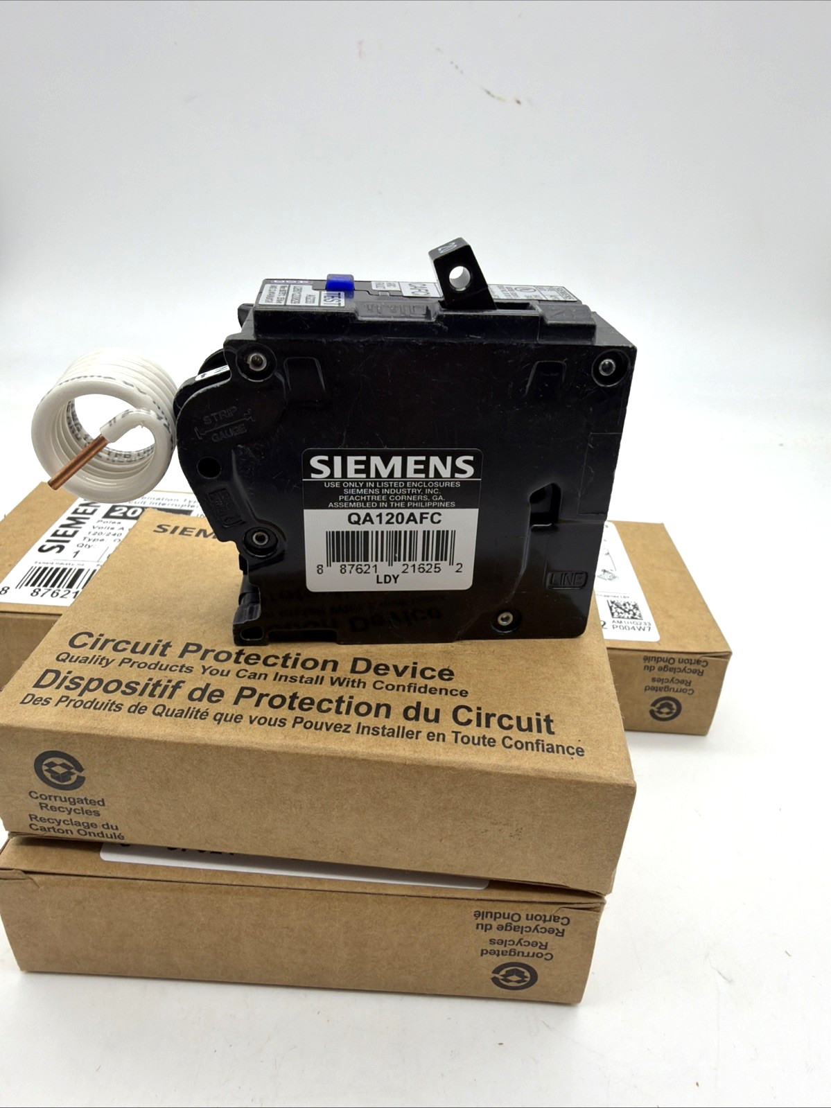 SIEMENS QA120AFC QA120AFCCSA 20A 1-POLE AFCI BREAKER 120V 10KA UL NEW LOT OF 5