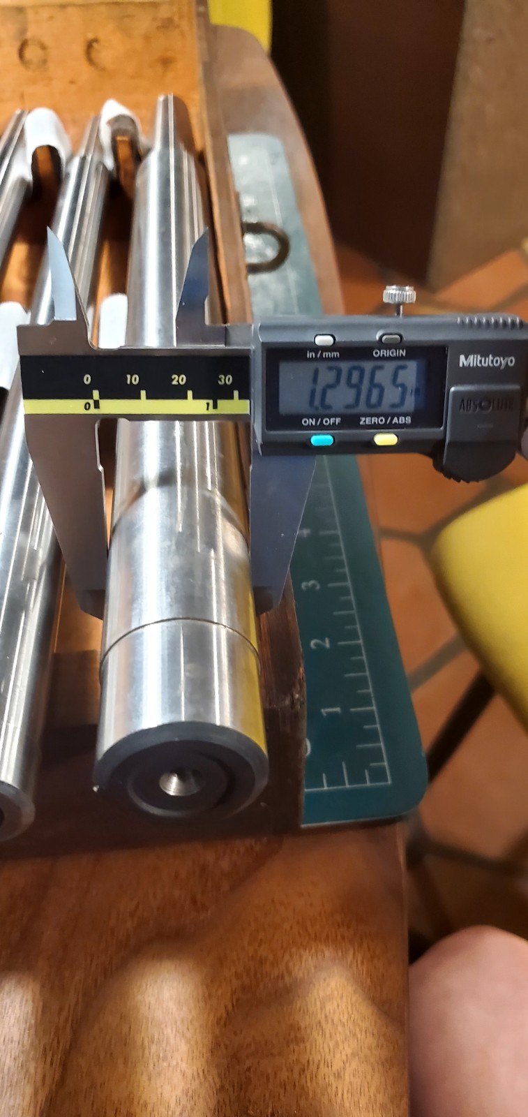 Set of 4 Morse Taper Test Bars in Wooden Box