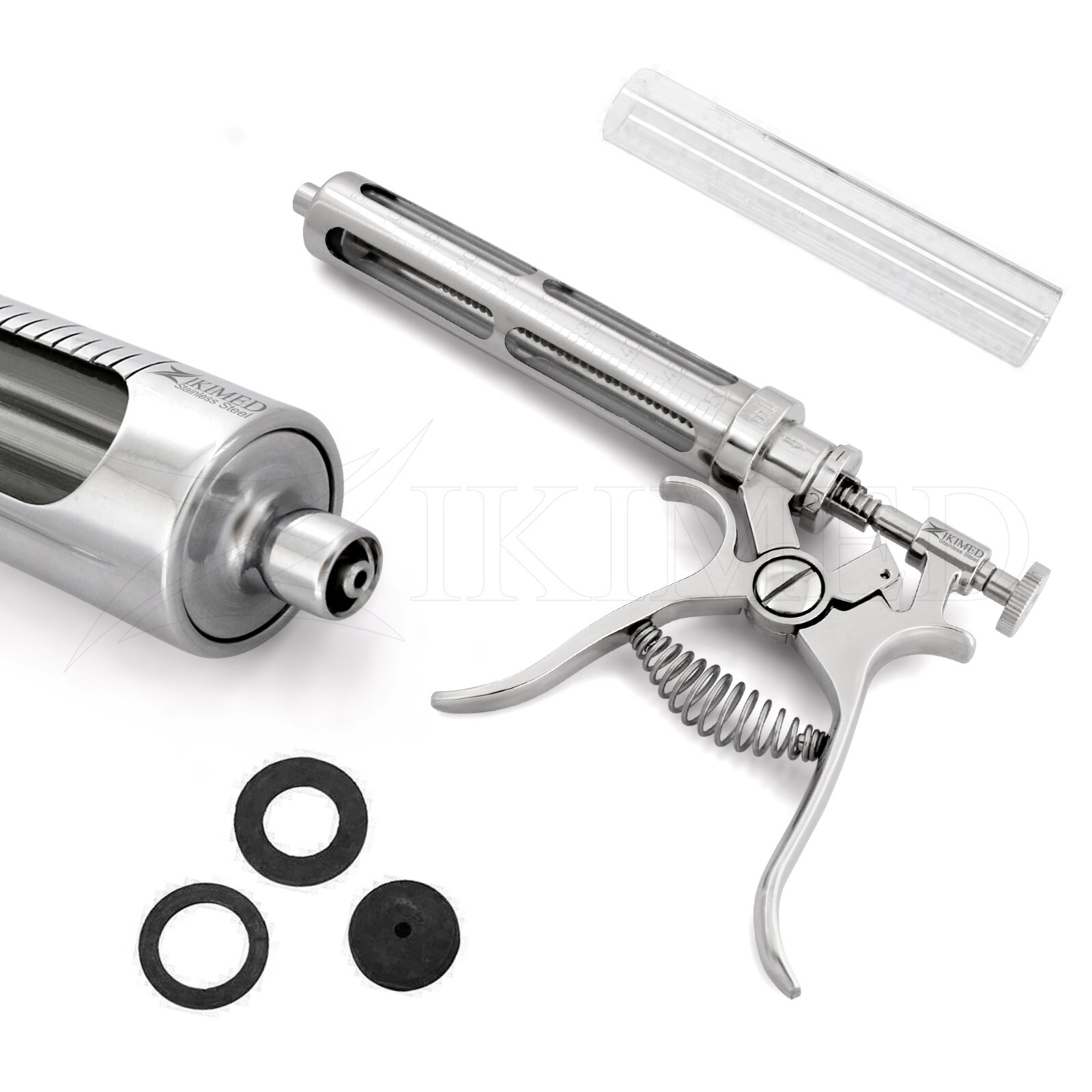 Revolver Automatic Injection Glass Barrel Luer-Lock 50 ML for All Livestock