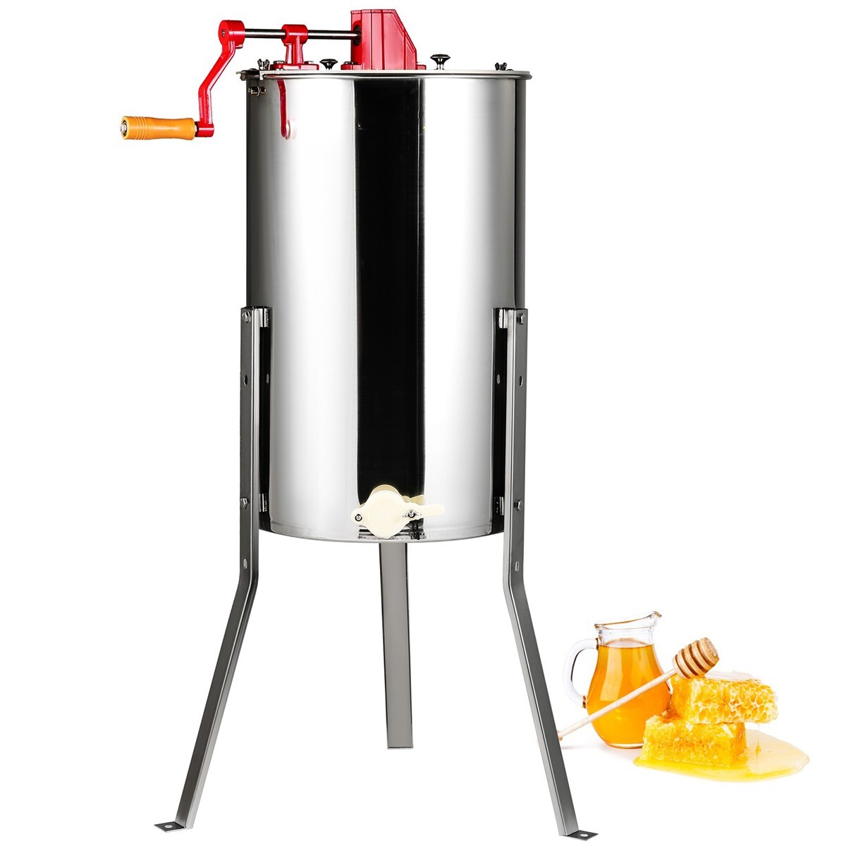 Manual Honey Extractor Beekeeping Equipment 3 Frames Stainless Steel