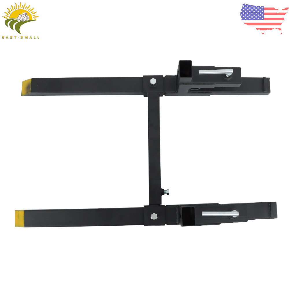 2000lbs Pallet Forks Clamp On Tractor Forks 43″ w/Adjustable Bucket Forks