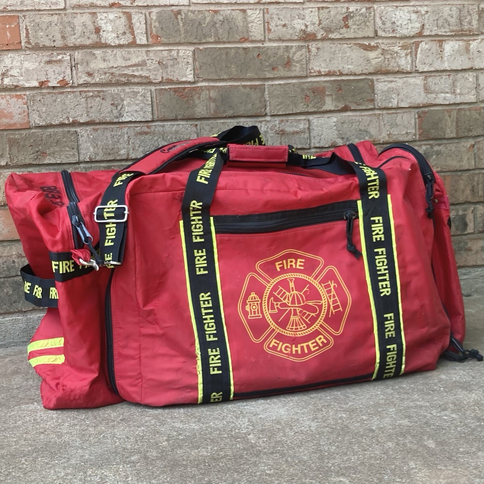 Firefighter Gear Bag Duffle Turnout Bag w/ Shoulder Strap
