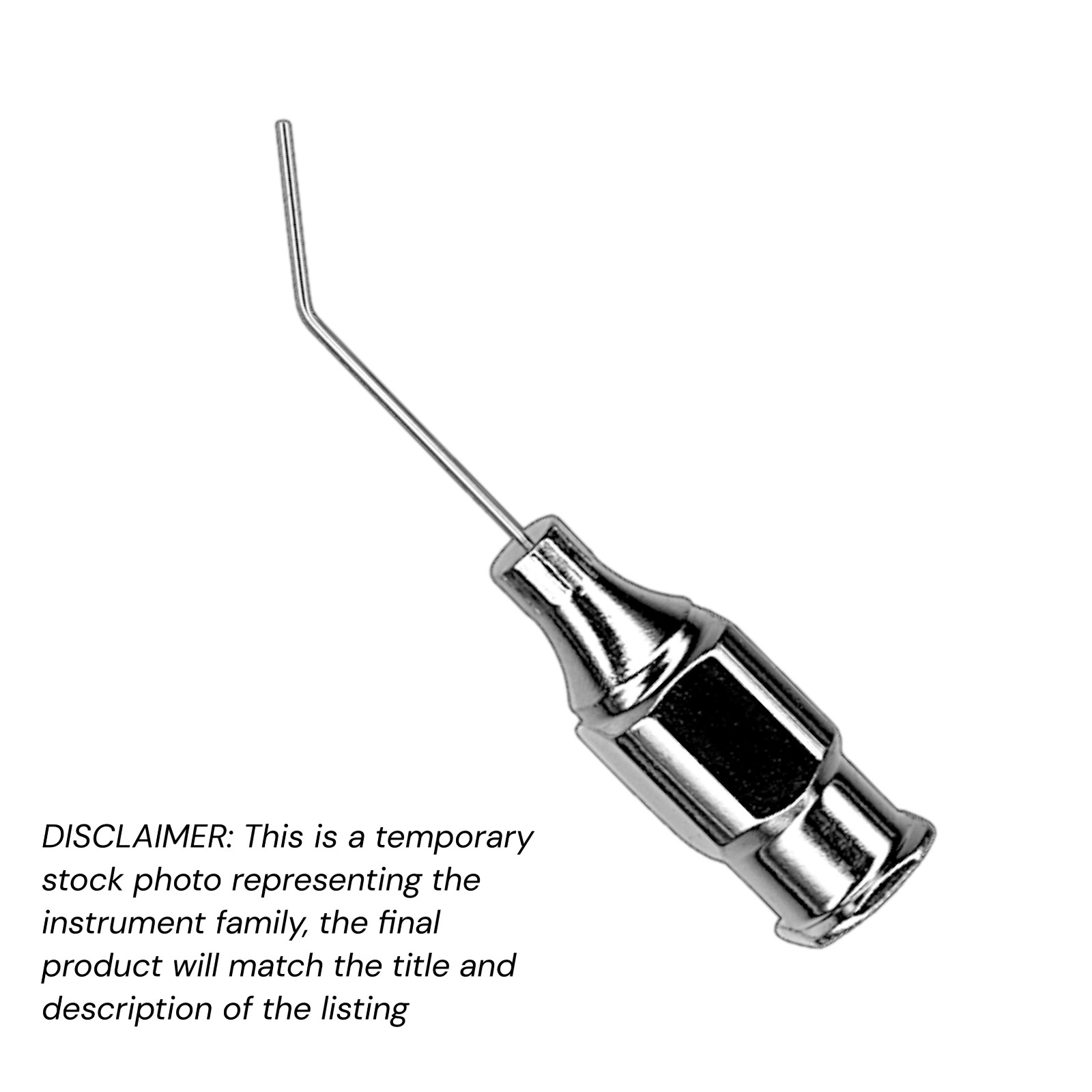 Air Injection Cannula 3/4″ Length Angled 45 Deg 5mm Tip 27 Gauge Stainless XPRS