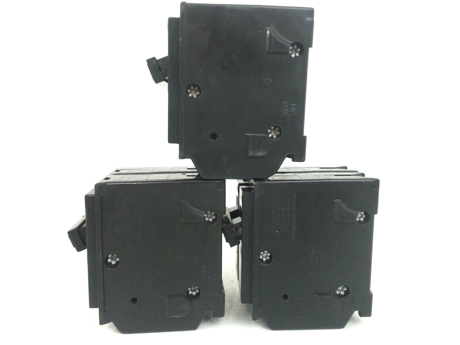 Lot of 3 – HOM240 & HOM230 Square D Assorted Circuit Breakers – Next Day Option
