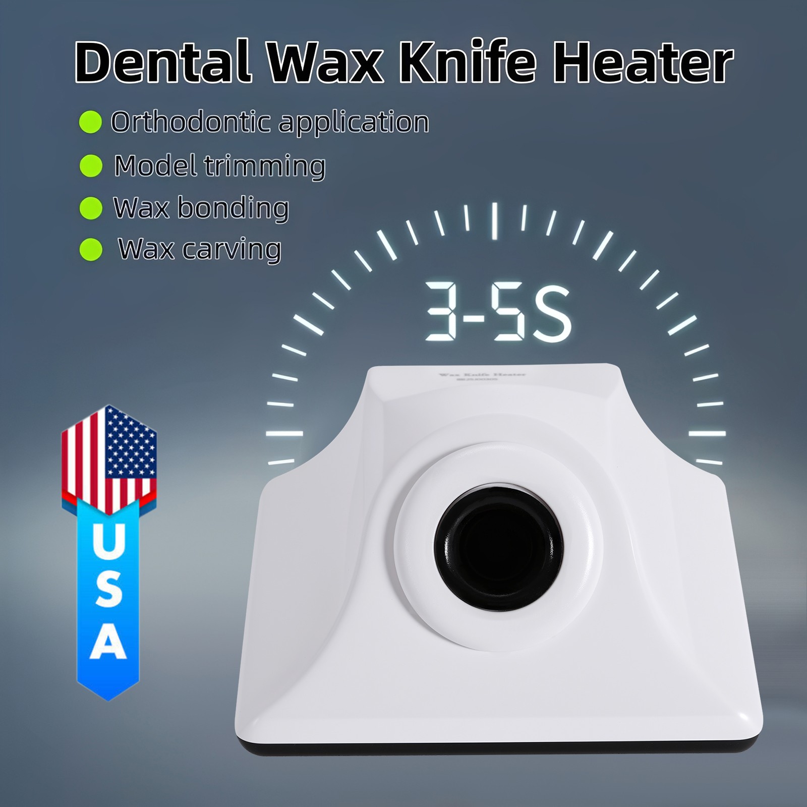Dental Induction Wax Knife Spoon Heater Wax Carving Bonding Tools Rapid Heating