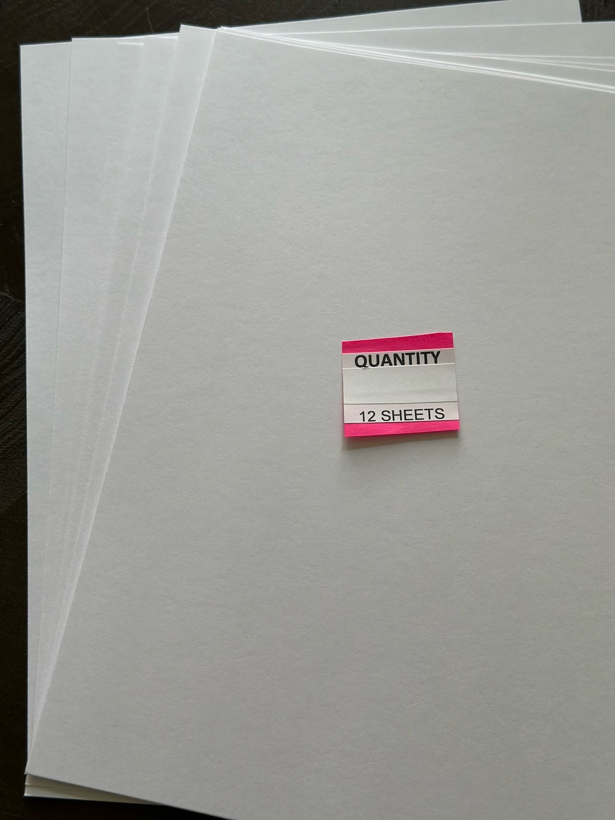 8.5″ x 11″ CARDSTOCK 110 lb PAPER WHITE – 12 SHEETS – NEW Staples Brand