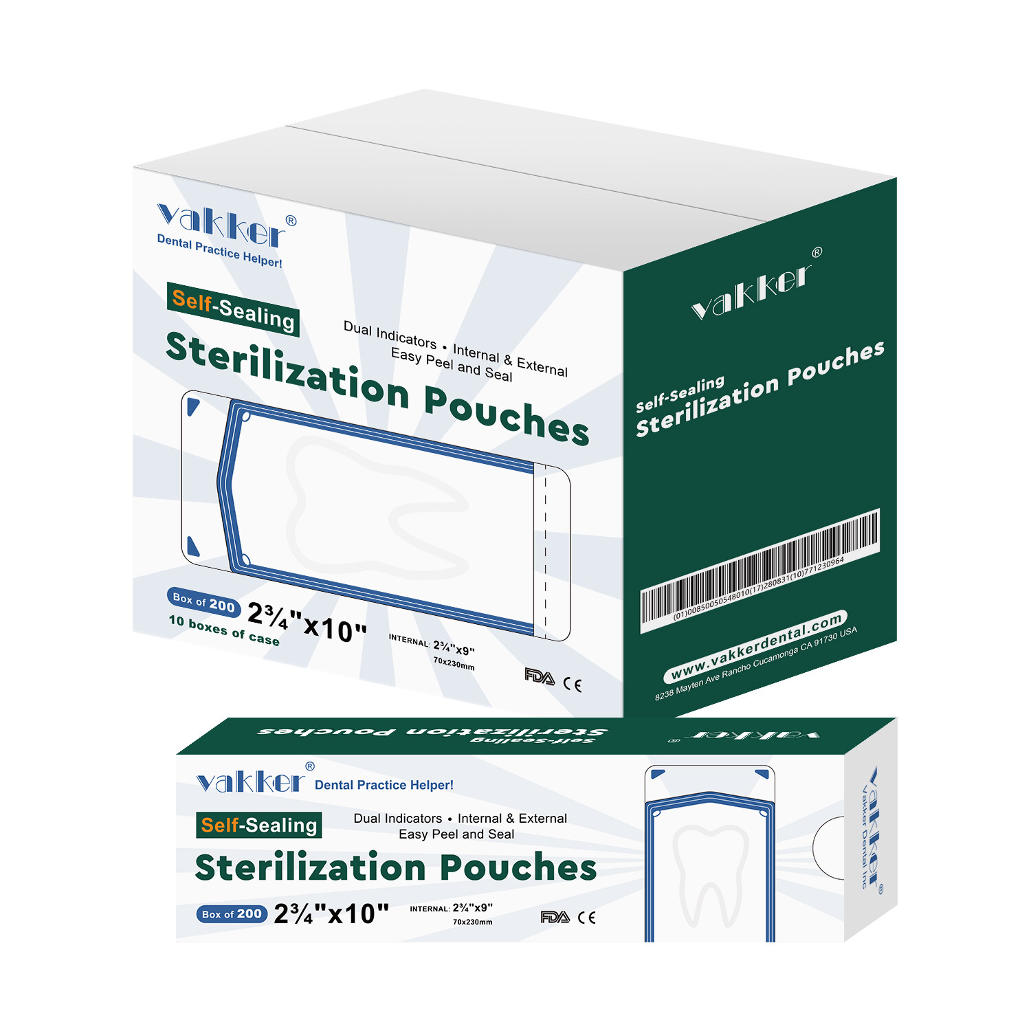 Dental Self Seal Sterilization Pouches Autoclave Sterilizer Bag,Tattoo Nail FDA