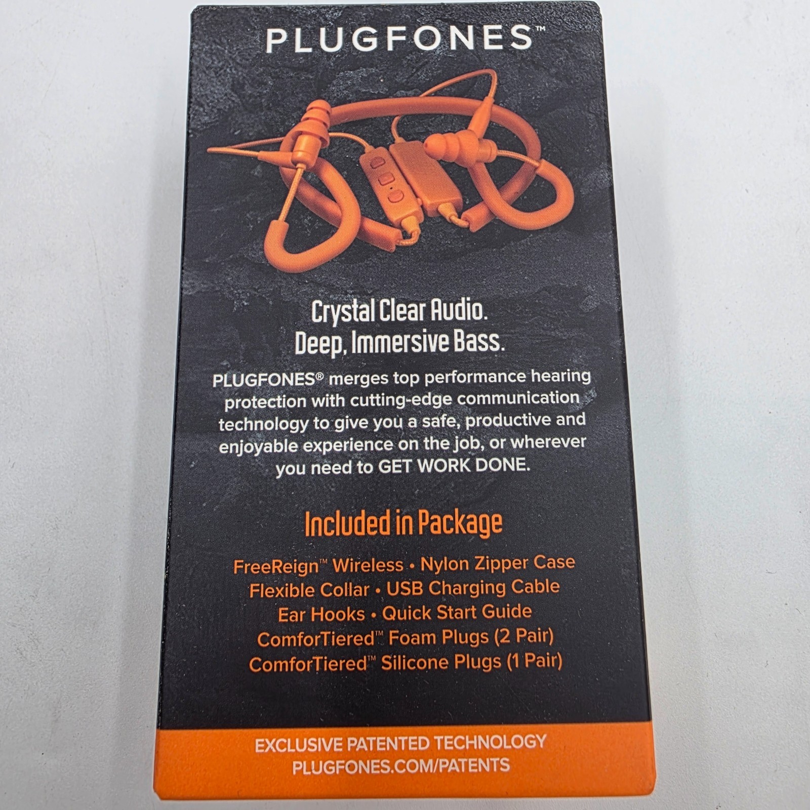 NEW Plugfones FREEREIGN VL Earplugs With Audio OSHA HEARING PROTECTION