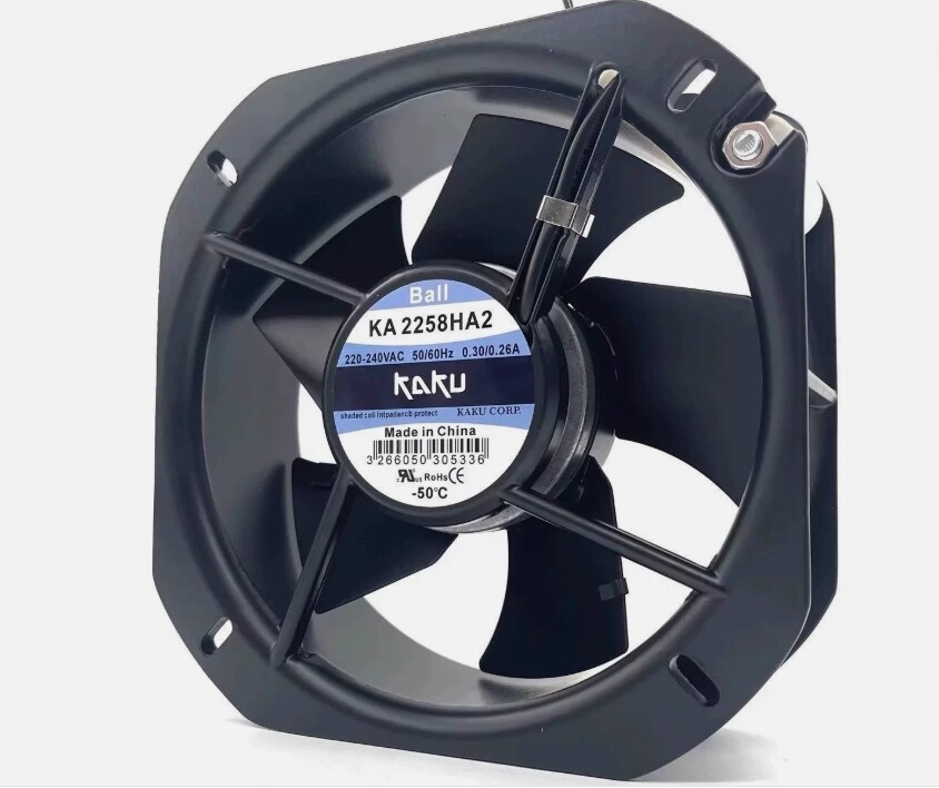 1PC new for KAKU KA2258HA2 AC220V-240V 0.3/0.26A 22580 22.5CM Metal Axial Fan