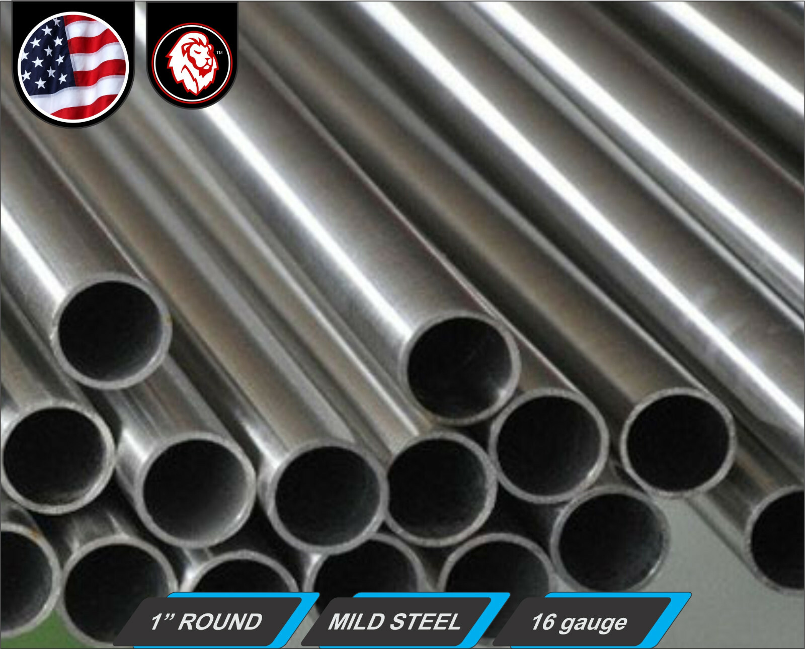 1″ Round Metal Tube – Mild Steel – 16 gauge – ERW – 12″ inch long (1-ft)