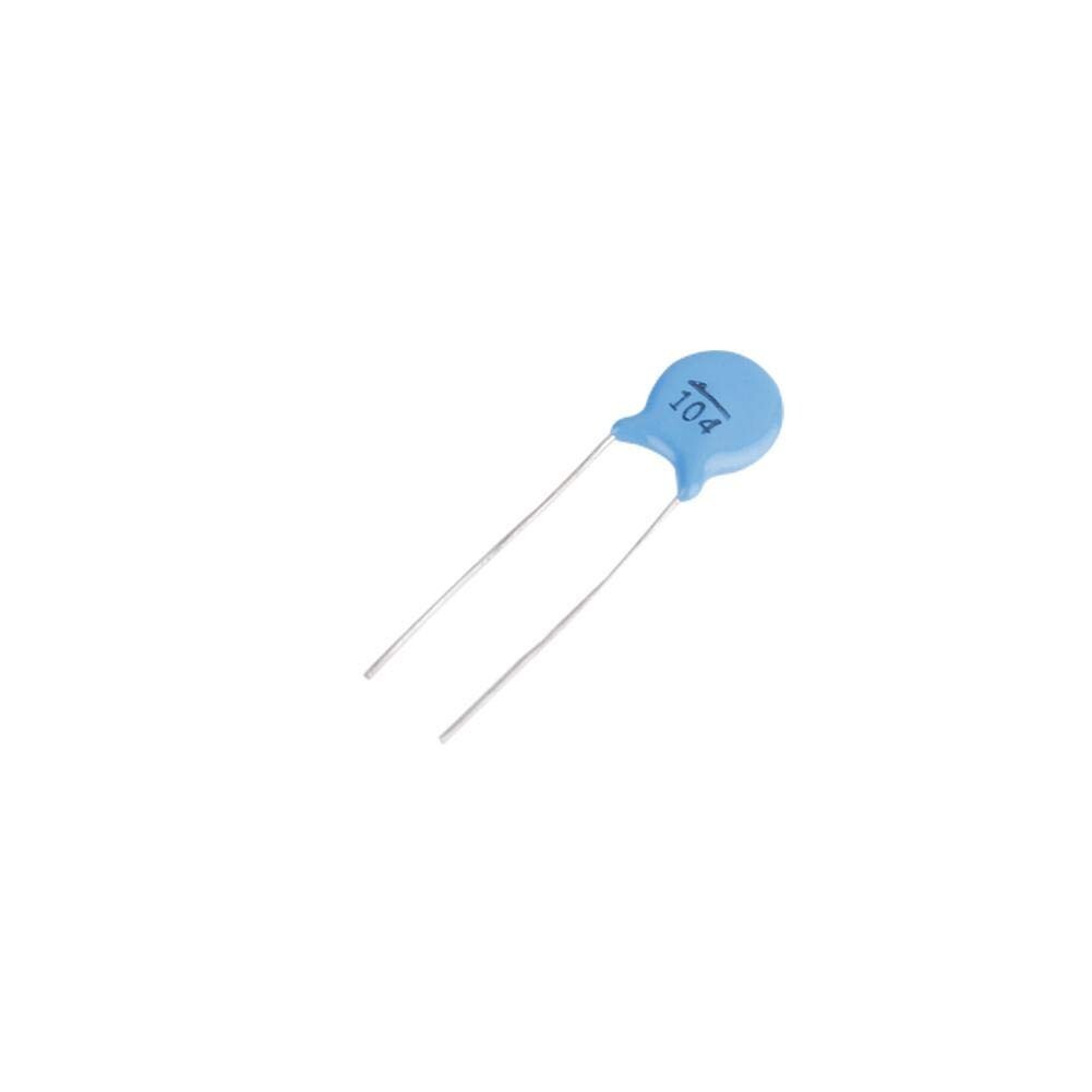 0.1uF (100nF) 500V Ceramic Disc Capacitors – Pack of 10/25/50/100