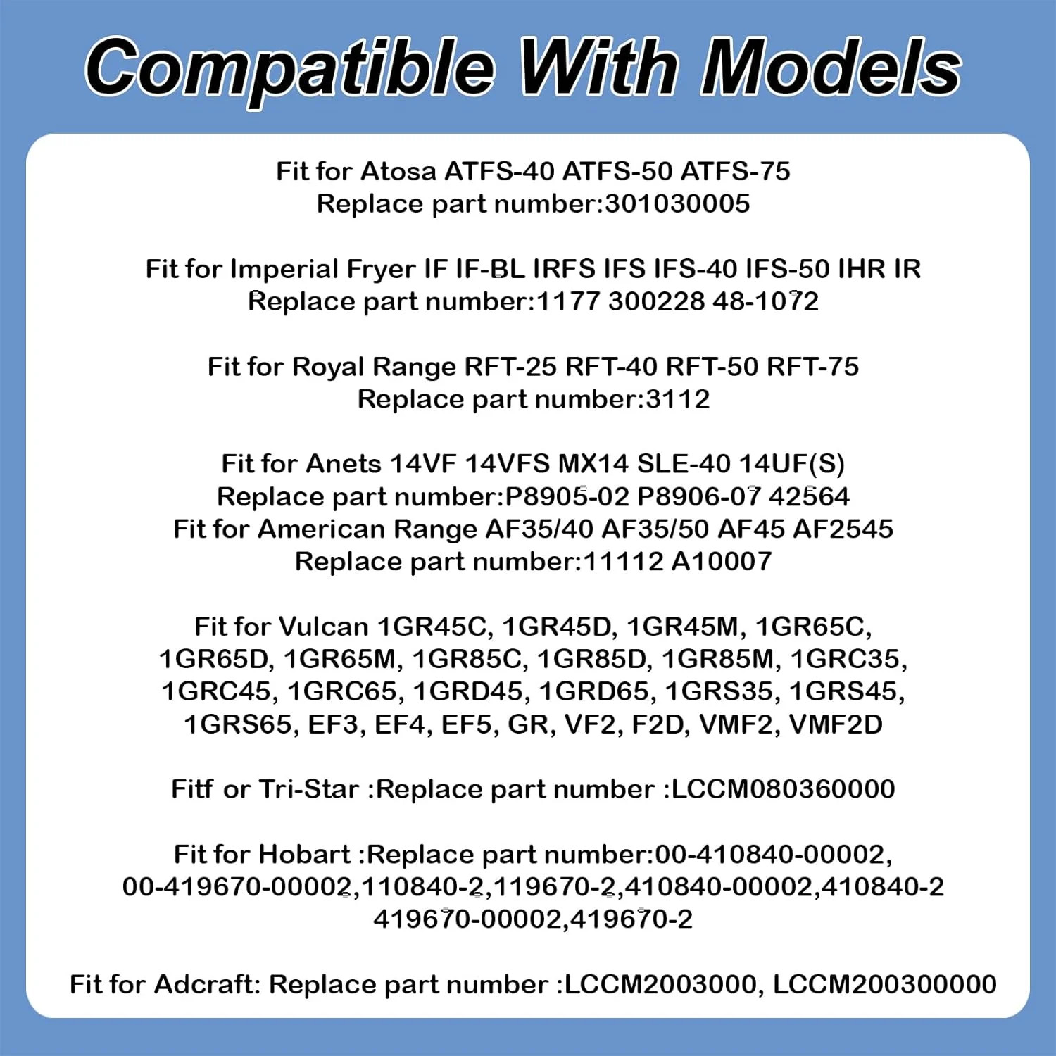 1177 High Limit Thermostat Fryer Switch LCCM200300 Compatible With ATOSA 3010300