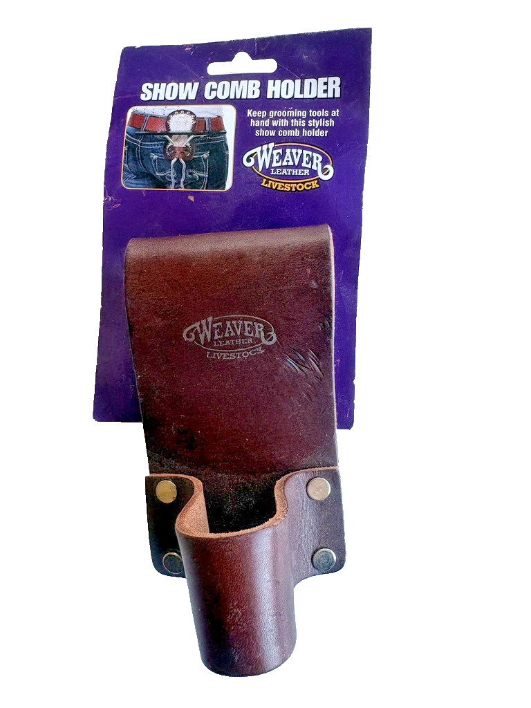 Weaver Leather Livestock Leather Show Comb Holder Style Brown