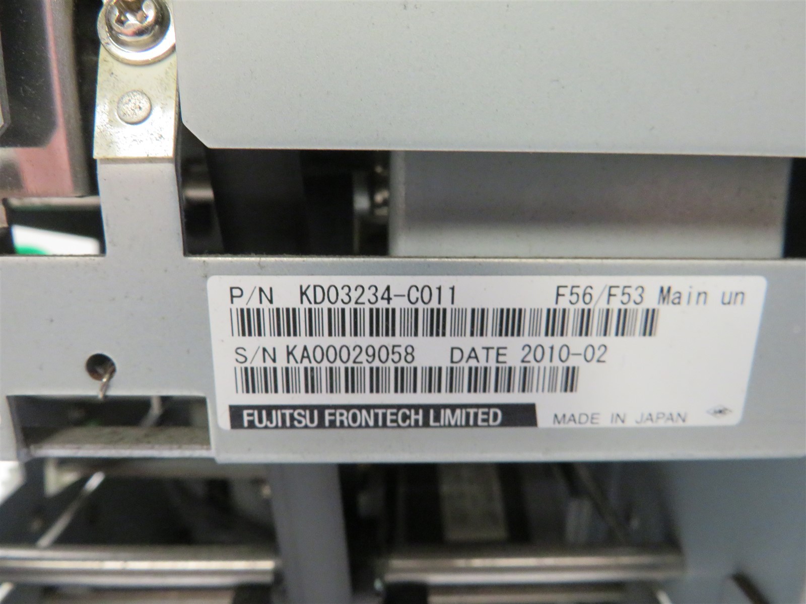 Fujitsu Frontech SemiBunch Cash Dispenser KD03234-C011 KD03235-B053