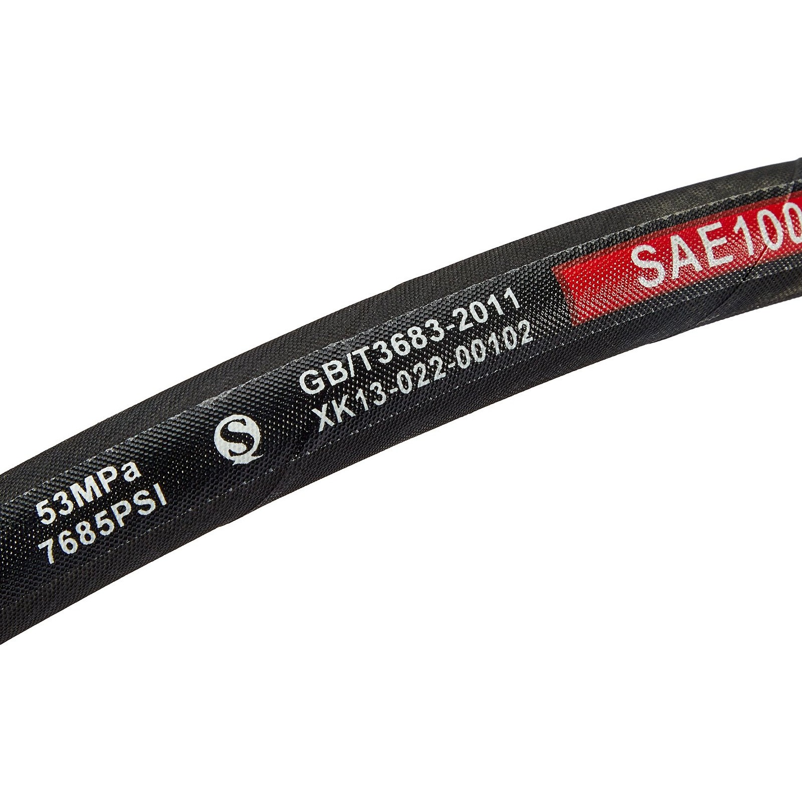 18″/24″/36″ – 3/8″ Hydraulic Hose #6 JIC Female Straight Swivel Fittings