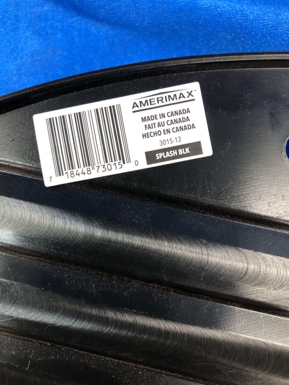 Amerimax 3015-12 24in Black Vinyl Splash Block Downspout Diverter New Open Box