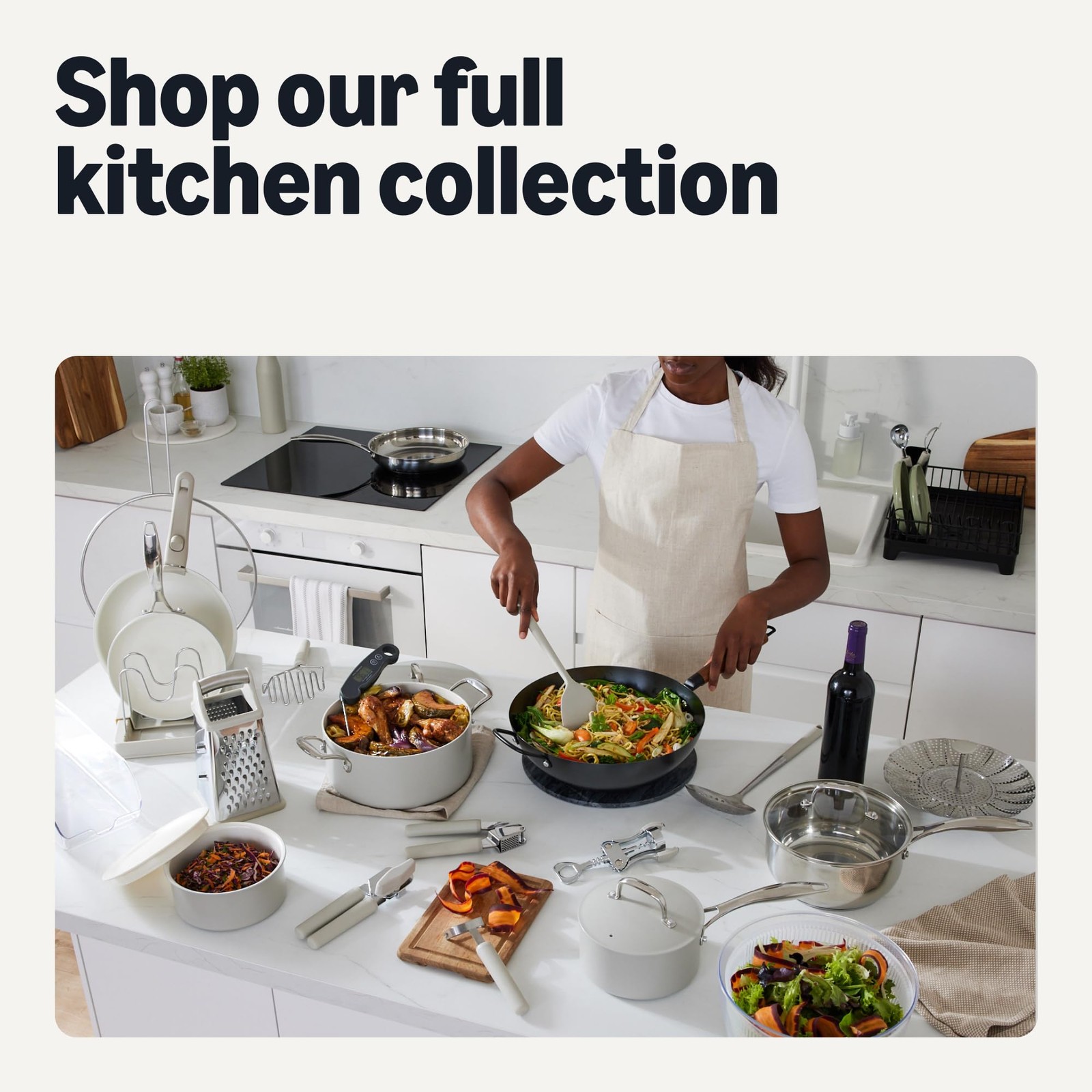 Retailer Basics Carbon Steel Pre-Seasoned Wok All Cooktop Friendly 12.6 In.