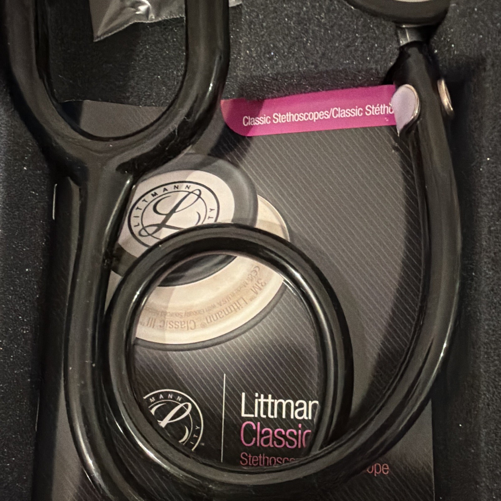Littmann Classic III Dual Head (Bell & Diaphragm) Black Stethoscope IM/ER/Cardio