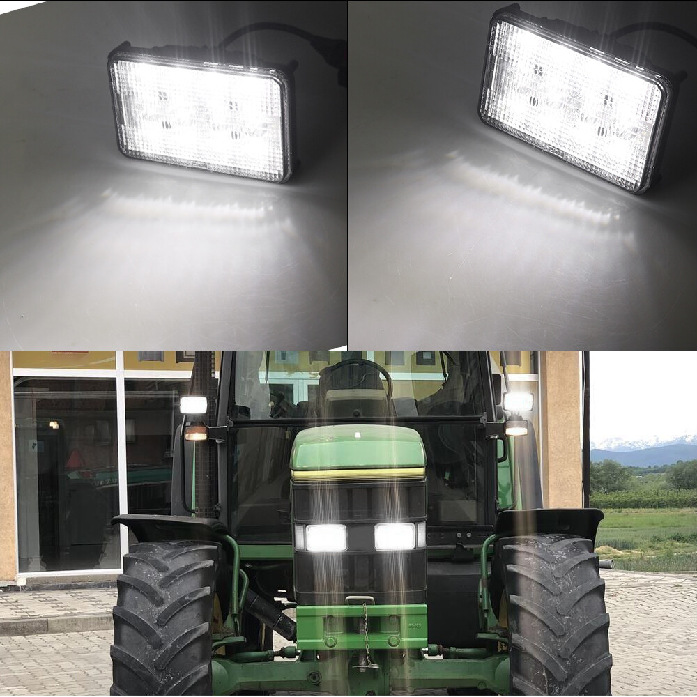 60W LED Headlight Hi/Lo Beam For John Deere 7210,7410,7510,7610,7710,7810,5105 +
