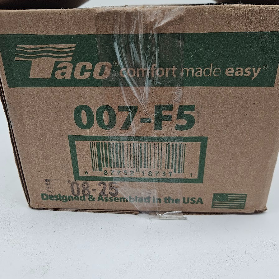 Taco 007-F5 1/25 Hp 115V 1-Phase Connection Hydronic Circulating Pump For Parts
