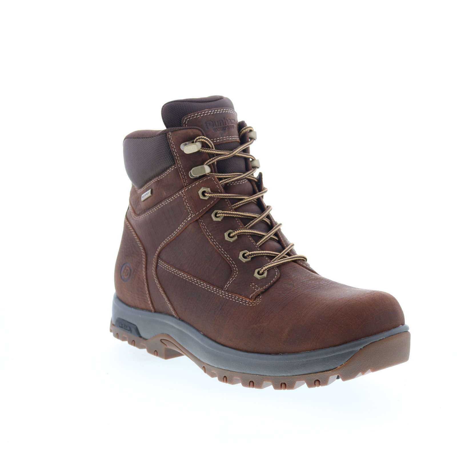 Dunham 8000 Works WP 6″ Plain Toe Mens Brown Extra Wide 4E Work Boots