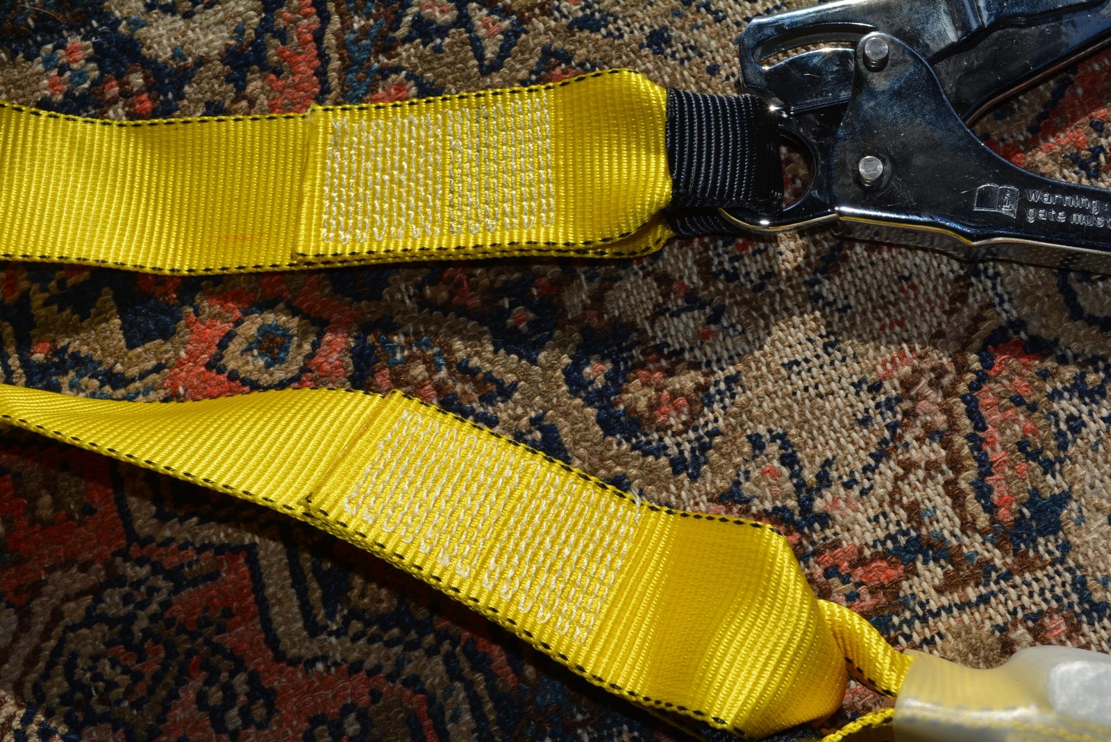Safety Lanyard with Energy Absorber 6ft. Large hook , CE certified