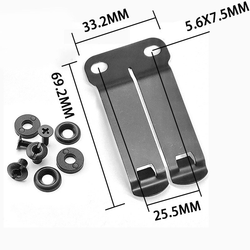 1PC Monoblock Belt Clips – Inside-The-Waistband/IWB Holster Mounting Attachments
