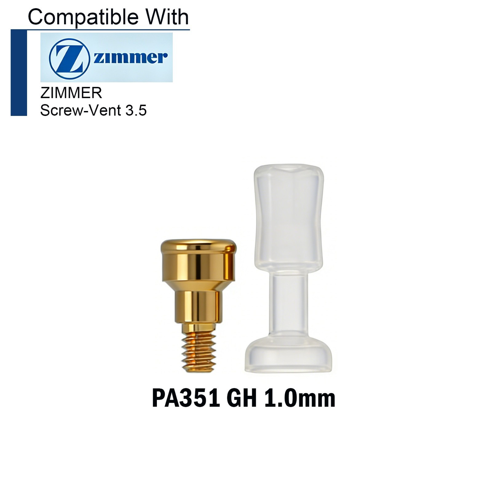US Dental Locator Abutment for ZIMMER Screw-Vent 3.5 Platform and compatibles