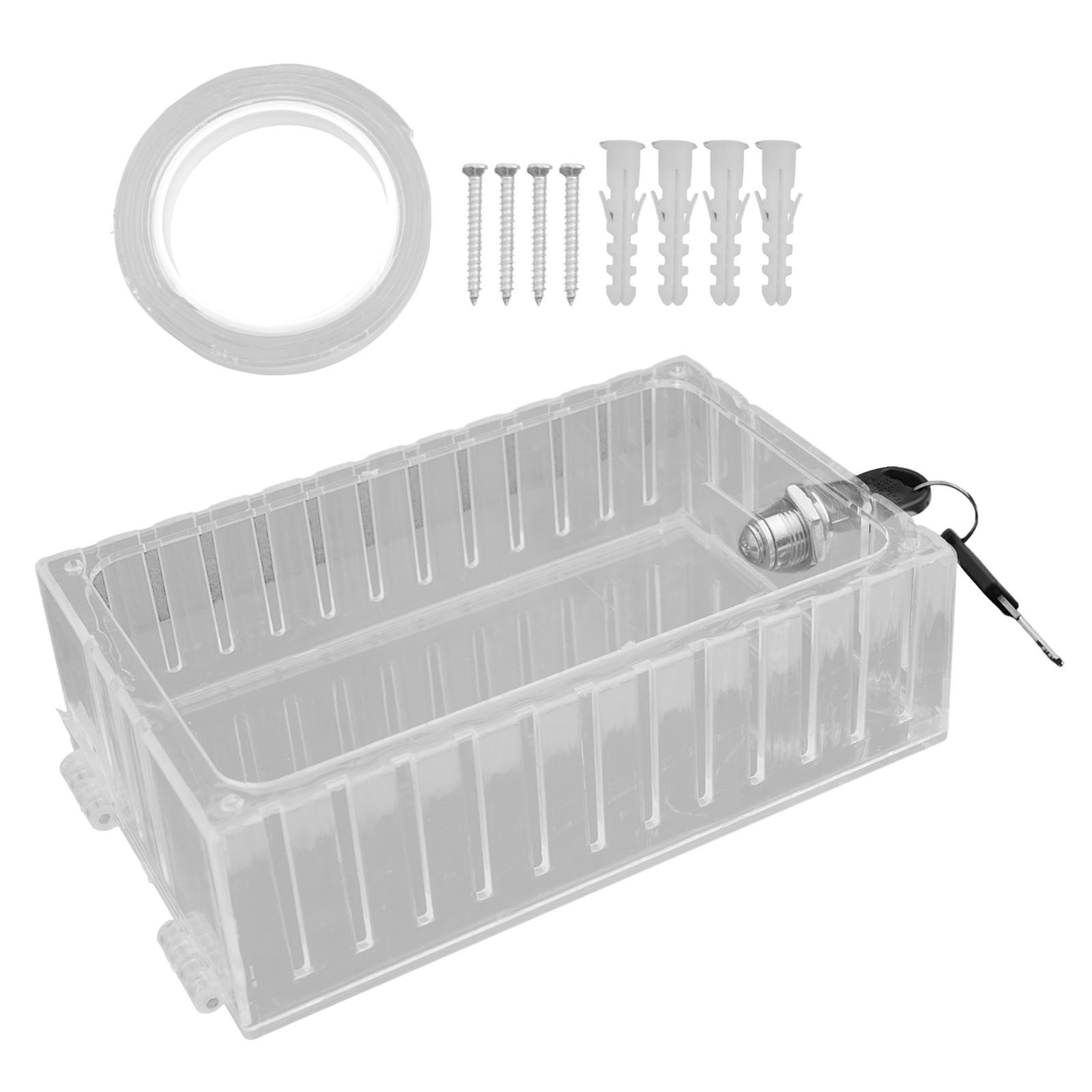 Air Conditioner Cover Thermostat Lock Box Easy Installation Child-Proof Security