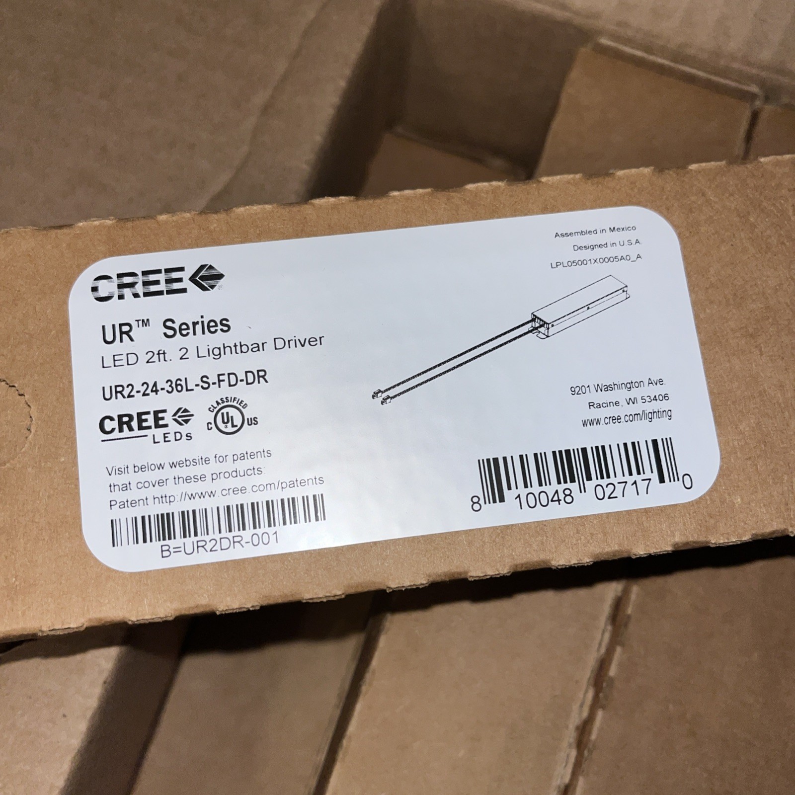 Lot of 10 – CREE UR2-24-36L-S-FD-DR Led 2 Foot 2 Lightbar Driver