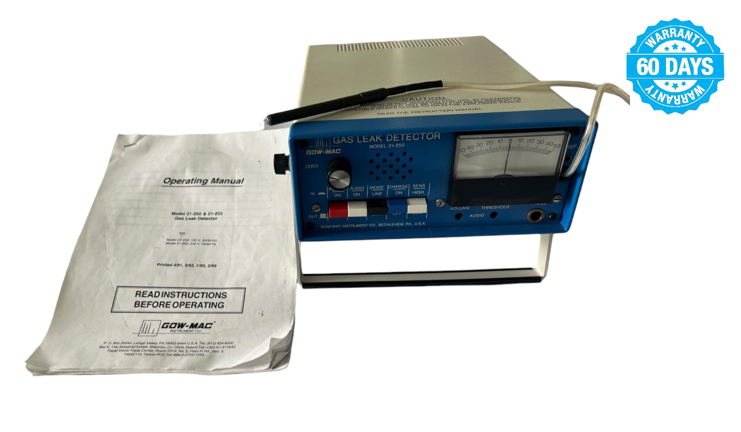 GOW-MAC Instrument Co. – Gas Leak Detector Model 21-250 – USA