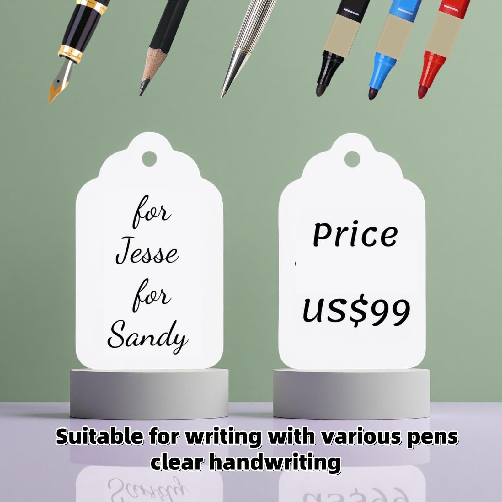 1000 PCS Pre-Strung Price Tags with String, White Paper Label Tags for Garage…