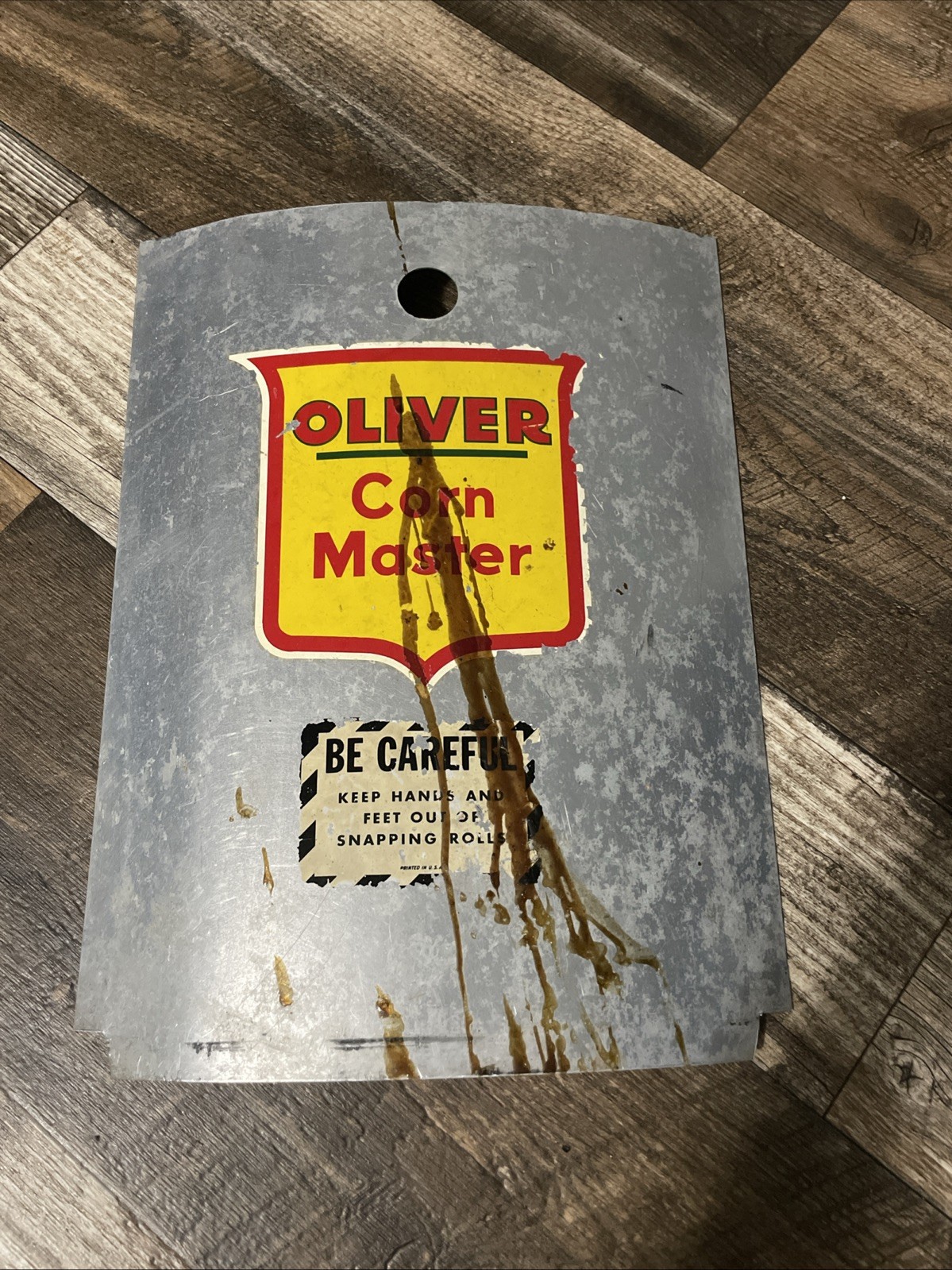 Oliver Corn Master Access Safety Panel Vintage