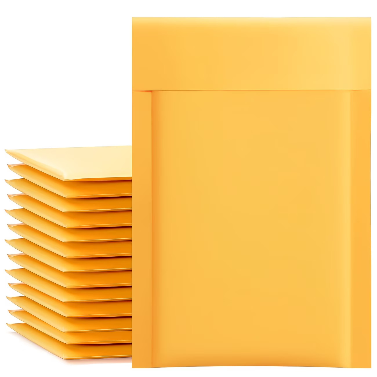 4×8″ Self Seal Kraft Bubble Mailers Padded Envelopes Yellow Shipping Bags
