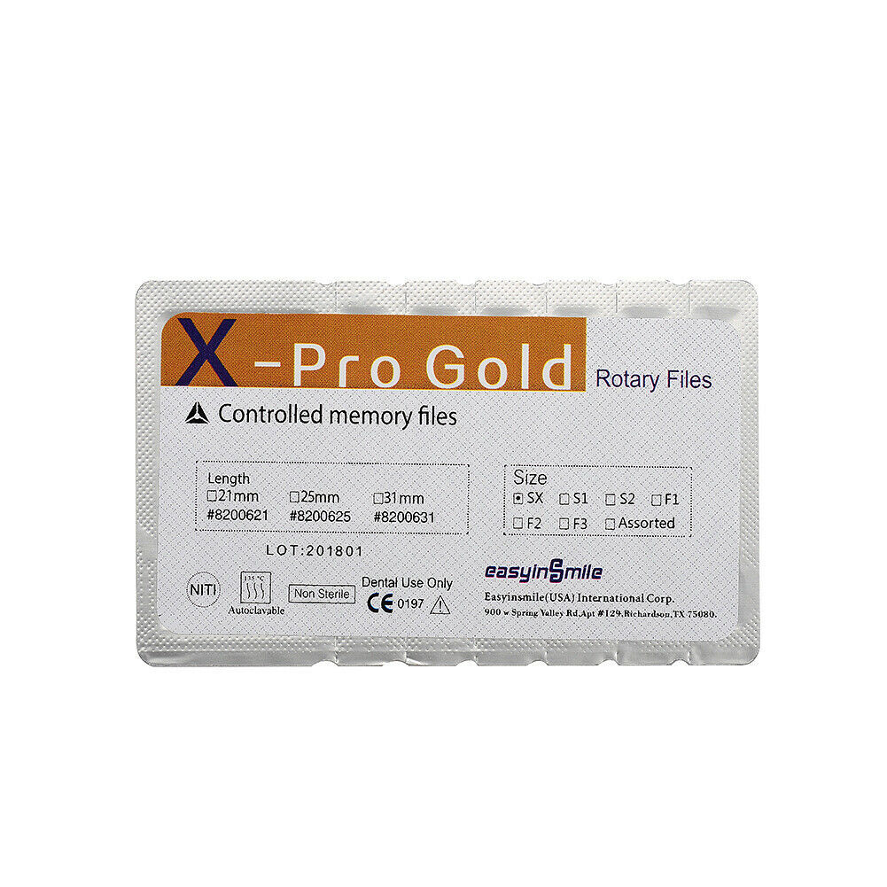Dental Endodoncia Rotary Files X-Pro Gold Taper Root File Root Canal Limas SX-F3