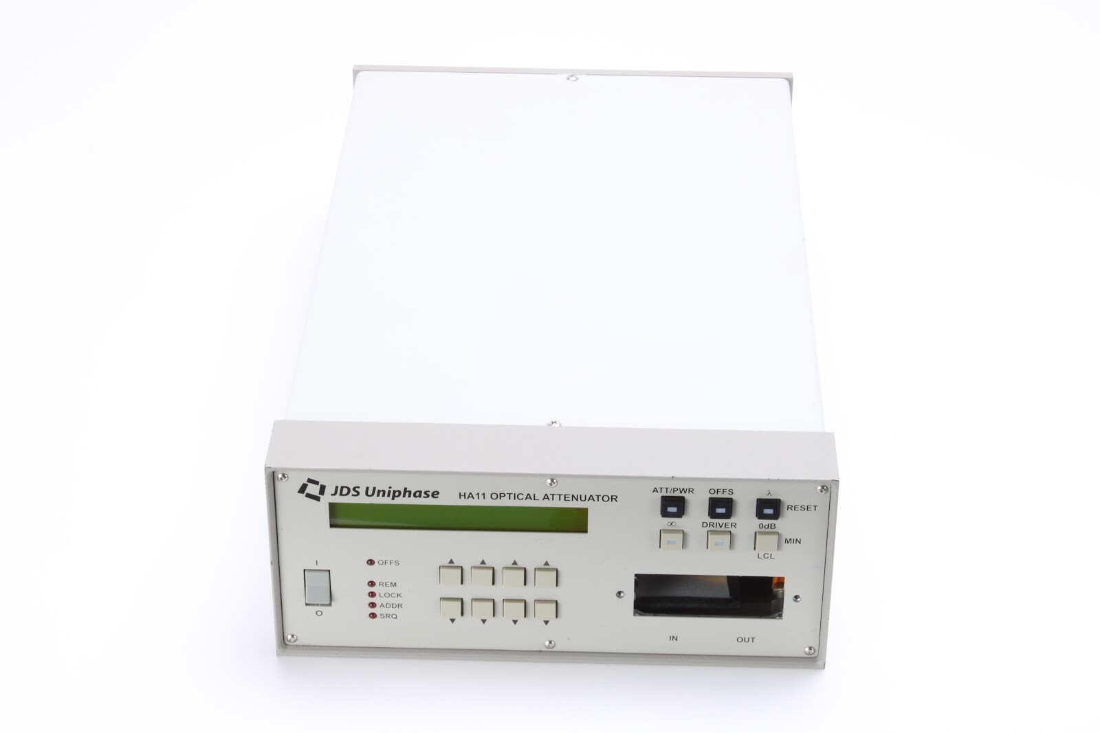 JDS Uniphase HA117+20ASC1 HA11 Optical Attenuator – Fair Condition