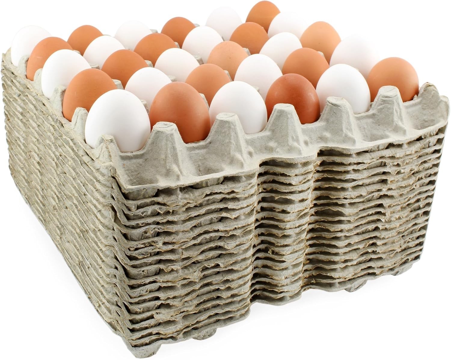 30-Count Egg trays 18 pcs Trays; Biodegradable Recycled Pulp Paper Farm Fresh