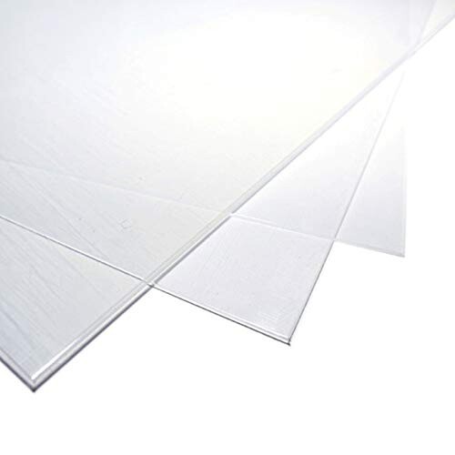 Polycarbonate Plastic Sheet 12″ X 24″ (1/16″) 3 Pack with EasyRuler Film